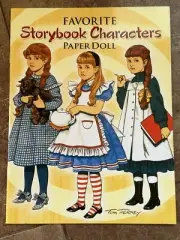 Vintage Storybook Character Paper Doll Alice In Wonderland Dorothy Heidi Wendy