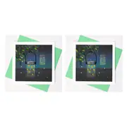 2x Boyle Handmade Paper Quilled 15x15cm Celebration/Gift Greeting Card Fireflies