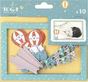 Toga Naissance-Leonard Josephine & Frames, Paper, Pack of 10 Multi-Coloured, 10 x 15 x 0.1 cm