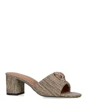 Kurt Geiger London Women's Kensington Eagle Head Block Heel Sandals