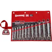 SIDCHROME 8-19mm Metric Geared In Wallet Spanner Set - 12 Piece SCMT22298