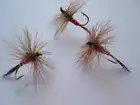 1 DZ D16-6 RED SPINNER'S (SIZES AVAILABLE), DRY FLIES