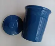 Fiesta Ware Lapis Blue Canister Utensil Dog w/Lid & Seal - 3 QUART Fiesta NWT