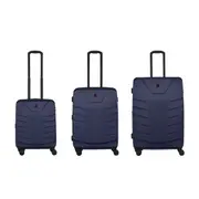 Wenger Pegasus Expandable 4-Wheel Suitcase Set of 3 - Blue (Small, Medium and Large)