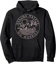[Disney] The Lion King Hakuna Matata No Worries Outline Logo Pullover Hoodie