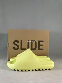 在飛比找Yahoo!奇摩拍賣優惠-adidas Yeezy Slide Glow Green 
