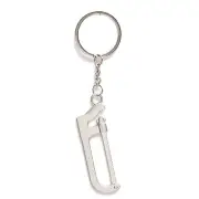 8PC Creative Silver Hacksaw Tool Key Chain Alloy Saw Shape Key Ring
