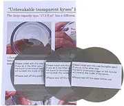 Stainless Fine Mesh Filters for Unbreakable Transparent Kyusu 270ml (9.1 fl oz) size, 3 Pieces Set, Instructions on how to reupholster Included, Made in Japan