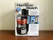 New Food Processor Hamilton Beach,10-Cup Stack & Snap with Big Mouth,Black