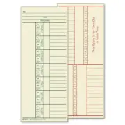 TOPS Time Cards, Weekly, 2-Sided, Named Days, 3-3/8" x 8-1/4", Manila