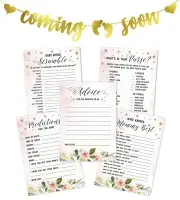 Inkdotpot Gender Reveal Baby Shower Games Bundle With Coming Soon-f6x