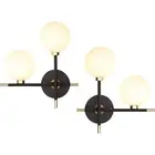KCO Magic Bean Globe Wall Sconces 2-Lights Mid Century Wall Lamp Besides Wall...
