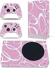 Decal Sticker for Xbox Series S Console and Controllers Gamepad Skin Protective Wrap Cover Compatible with Xbox Series S (Light Purple)