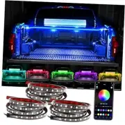 3PCS 60 Inch RGB Truck Bed Light Strip Kit with App Control, 270 LEDs RGB 3Pcs