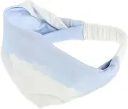 [BESPORTBLE] Workout Headband for Women Gradient Print Sweat Wicking Hairband for Yoga Running and Exercise Breathable Elastic Fitness Headband for Active