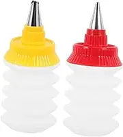 CRILSTYLEO Framed Vase Cake Decorating Squeeze Bottles 2 Pack of Cookie Icing Tools Random Color