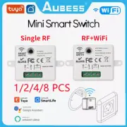 Tuya RF/RF+WiFi Mini Smart Switch Single Wire Mobile Phone Remote Controller