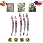 5-Piece Japanese Teeth Reciprocating Saw Blade Set for Effortless Wood Cutting