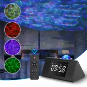 LED Galaxy Starry Projector Night Light Alarm Clock Bluetooth Music Speaker Lamp