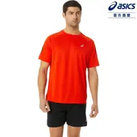 在飛比找momo購物網優惠-【asics 亞瑟士】短袖上衣 男款 跑步 服飾(2011B
