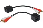 Dynalink RCA Stereo Audio Cat5e 6 Extenders Maximum distance 75m