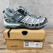 Salomon X Ultra Pioneer CSWP Size 7 Womens Grey Black Blue Teal Hiking Shoes