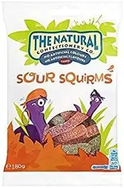 The Natural Confectionery Co. Sour Squirms - 180G