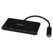 StarTech 4 Port USB C Hub w/ Power Delivery, C to 4x A, USB 3.0 Hub - HB30C4AFPD