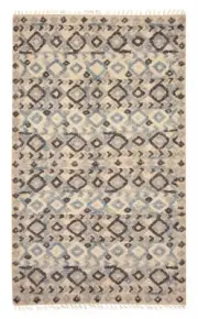 Vintage Hand Woven Carpet 5'2" x 8'7" Traditional Wool Kilim Rug