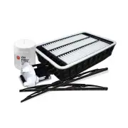 Sakura Front Wiper Blades & Filter Service Kit for Mitsubishi Lancer CJ Intank