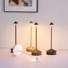 Metal Desk Lamp Wireless Led Table Modern Bedside with Touch Control Dimmable