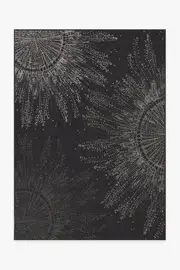 150' x 215' | Machine Washable Runner Rug | Kid & Pet Friendly | Indoor Rug | Jellyfish Bloom Charcoal Rug | Ruggable