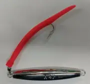 Tsunami Ava Type Diamond Jig Size 4 Oz Florescent Red A47 Surgical Tubing