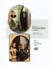 1:12 Miniature Art Doll Dressing ~ Dana Burton~ ELOUISE TUTORIAL/PATTERN UPRINT