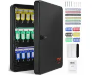 VEVOR 48-Key Cabinet, Key Safe with Combination & Key Lock, Digital Security Storage