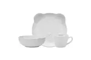 3pc Ecology Teddy Stoneware Kids Childrens Plate Bowl Mug Homeware Set Oatmeal
