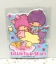 【震撼精品百貨】Little Twin Stars KiKi&LaLa 雙子星小天使 海綿貼紙-粉色#96214 震撼日式精品百貨