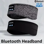 Bluetooth Wireless Stereo Headphone Head Band Sleep Headset Sports Headbands AUS