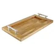 Dark Brown Mango Wood Rustic Tray