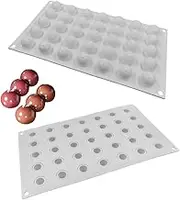 Silicone Ball Cake Mold 3D Sphere Candy Truffle Baking Tray Chocolate Mould Ice Jelly Pop Maker (2.2cm)