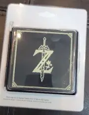 Used Black Game Card Case For Nintendo Switch Legend of Zelda