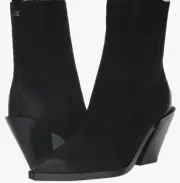 Sam Edelman Mandey Women's Boots Black Suede Size 7 New with Box Missing Lid