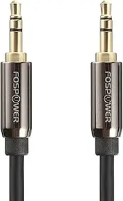 FosPower 3.5mm Audio Cable (0.3M /1FT), 24K Gold Plated Male to Male Stereo Jack, Auxiliary Aux Audio Cable Cord for Headphone, iPod, iPhone, iPad, Tablet, Home/Car Stereos, Samsung Galaxy and More