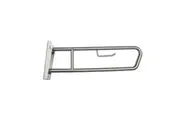 Dolphy Pull Down Stainless Steel Grab Rail with Toilet Roll Holder 850 x 315 mm - Silver