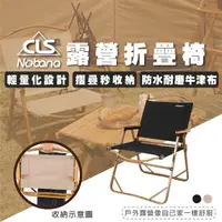 在飛比找momo購物網優惠-【CLS 韓國】Nobana 露營椅 折疊椅-78x48x5