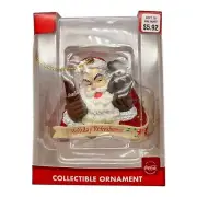 Coca Cola Coke Santa Holiday Refreshment Ornament Trevco