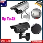 Solar Power Dummy Fake Security CCTV Camera Outdoor LED Light Surveillance IP65