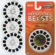 BBC Walking with Prehistoric Beasts Dinosaurs ViewMaster 3 TEST Reels Copy Cover