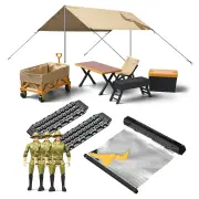 MN-85K Model 1/12 Simulation Outdoor Off-road Camping Equipment Radio-controlled RC Car Mood Collection Accessories Toy