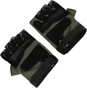 BUGUUYO Men's Outdoor Accessories Half-Finger Cycling Gloves Slip Breathable for Cycling Camping Fitness Handball Bike Mitten Outdoor Sports Gloves